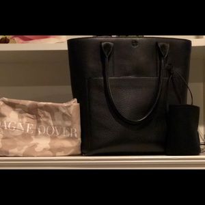 Dagne Dover Charlie Tote Onyx Leather